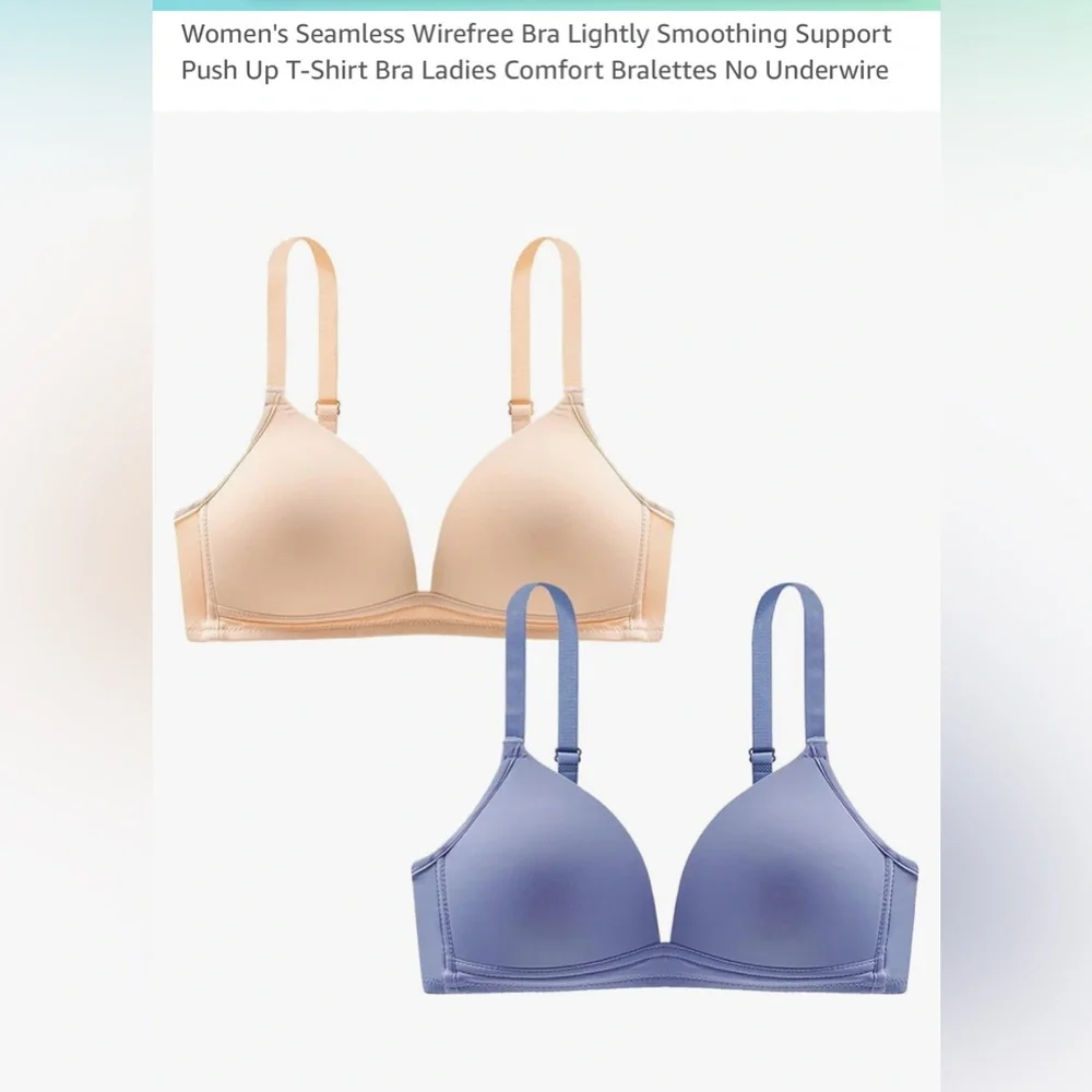 Set‎ of 3- Amazon Seamless Wire Free Bras- Small